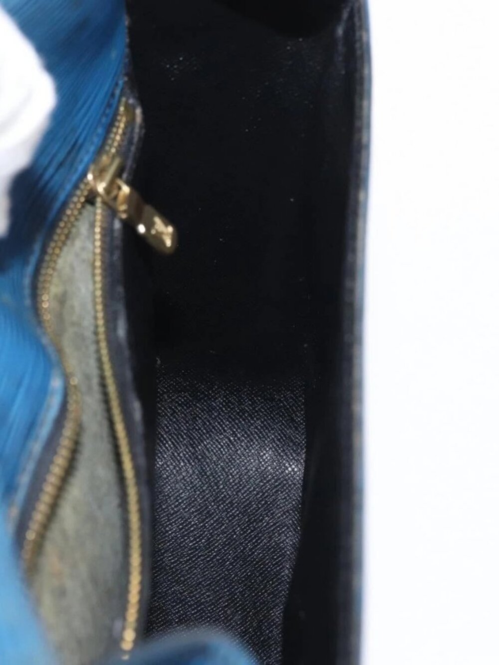 LOUIS VUITTON Epi Saint Cloud GM Shoulder Bag Toledo Blue M52195 LV Auth 163371 - Picture 13 of 16